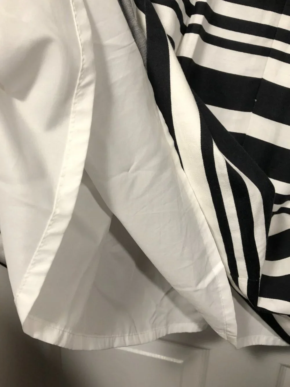 Loft black and white striped skirt, black/white, 12 - Picture 8 of 12